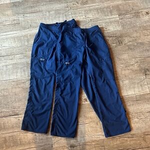 Women's Navy Boot Cut Scrub Pants